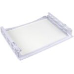 Полиця (нижня) для холодильника Samsung DA97-06440B 470x395mm (скляна, з обрамленням) - Зображення 3