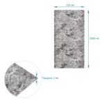 R061-2 Панель стінова у рулоні 3D 700мм*3,08м*2мм мармур чорний (D) SW-00002536 - Зображення 4