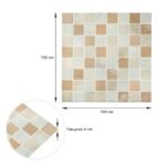 Панель стінова 3D 680х680х4мм Мозаїка бежева SW-00002011 - Зображення 3
