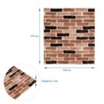 Панель стінова 3D (346-2) 700х770х2мм Класична цегла SW-00001915 - Зображення 3