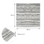 Самоклеюча декоративна 3D панель 500х500х5мм Бамбук Дерево Зебра SW-00002884 - Зображення 3