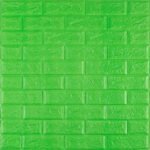3D панель самоклеющаяся 700x770x5мм кирпич Зеленый (013-5) SW-00000149