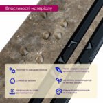 Рейка декоративна PS 2900х115х12мм Сіро-коричневий із золотими вкрапленнями SW-00002138 - Зображення 4