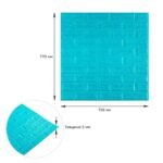 3D панель самоклеюча 700х770х5мм цегла Бірюза (002-5) SW-00000084 - Зображення 3