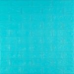 3D панель самоклеющаяся700х770х3мм кирпич Бирюза (002-3) SW-00000573