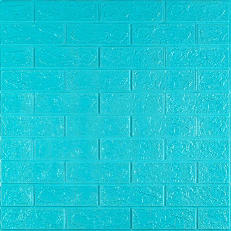 3D панель самоклеющаяся700х770х3мм кирпич Бирюза (002-3) SW-00000573