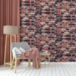 Декоративна 3D панель 700х770х5мм Сіро-синя Катеринославська цегла (048) SW-00000027 - Зображення 5
