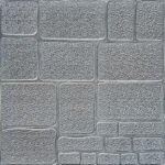 Самоклеящаяся декоративная 3D панель Камень серебро 700х700х6мм (153) SW-00000187