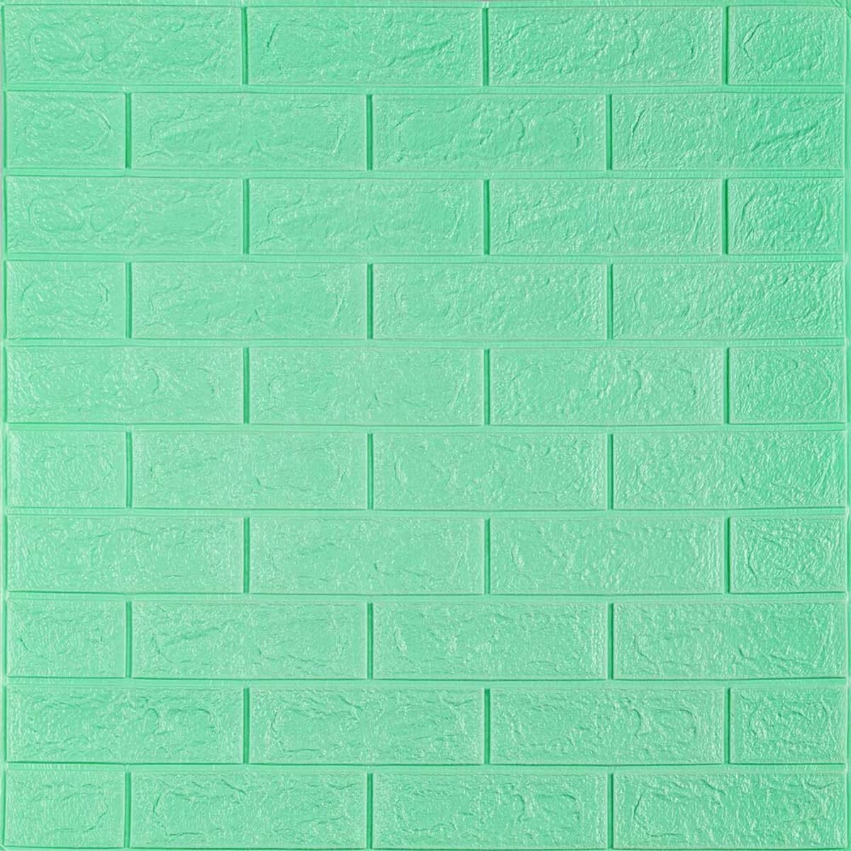 3D панель самоклеюча 700х770х5мм цегла М'ята (012-5) SW-00000148 3D панель самоклеющаяся 700x770x5мм кирпич Мята (012-5) SW-00000148