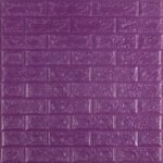3D панель самоклеющаяся 700x770x5мм кирпич Фиолетовый (016-5) SW-00000150