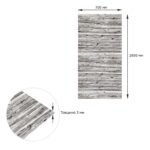 Самоклеюча 3D панель під дерево кольору зебри 2800x700x3мм SW-00001769 - Зображення 4