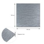 Панель 3D 690х710х5мм Срібло SW-00001951 - Зображення 3