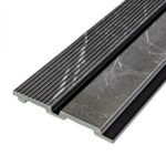 Рейка декоративная PS 2900х118х12мм Серый мрамор SW-00001751
