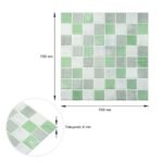 Панель стінова 3D 680х680х4мм Мозаїка зелена SW-00002010 - Зображення 3