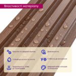 Рейка декоративна WPC стінова 3000х165х23мм Капучино SW-00001538 - Зображення 3