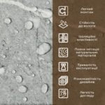 Декоративна ПВХ плита 600х600х3мм Металік мармур (S) SW-00001630 - Зображення 4