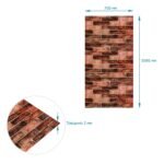 R179-2-3 Панель стінова у рулоні 3D 700мм*3,08м*2мм BROWN (цегла) (D) SW-00002537 - Зображення 4