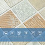 Панель стінова 3D 680х680х4мм Мозаїка бежева SW-00002011 - Зображення 4