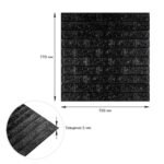 3D панель самоклеюча 700х770х5мм цегла Чорний (019-5) SW-00000151 - Зображення 3