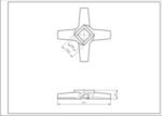 Ніж для м&aposясорубки Zelmer 00631383 NR5 86.1007 D=47mm s=9mm Отвір=9.5x9.5mm - Зображення 2