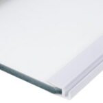 Полиця над ящиком для овочів у холодильник Whirlpool 481011096646 608x117mm (скляна, з обрамленням, коротка) - Зображення 5