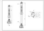 Амортизатор 80N для пральної машини Electrolux 1552394023 - Зображення 2