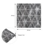 Панель стінова 3D 690х670х5мм Ромби сірі вінтаж SW-00002008 - Зображення 7
