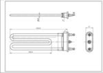ТЕН для пральної машини Electrolux 1240325470 TP 235-SG-1950 IRCA L=235 mm 1950 W - Зображення 2