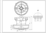 Двигун для пилососа VAC043UN (з виступом) SKL D=134/84 mm H=35/108 mm 1600 W - Зображення 2