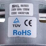 Двигун для пилососа VAC021UN SKL D=130/84 mm H=34/109 mm 1200 W - Зображення 2