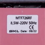 Двигун вентилятора SKL MTF726RF 8.5W 220V (вал 38x4mm) з крильчаткою (D=100mm) для холодильника - Зображення 3
