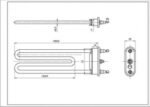 ТЕН для пральної машини Whirlpool 480111101171 Thermowatt TPO 185-LB-1900 L=185 mm 1900 W - Зображення 2