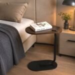 Столик приставний овальний 45х28х59см Walnut wood SW-00003367 - Зображення 6