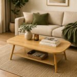 Столик кавовий овальний 120х60х41,5см WOOD BROWN SW-00003363 - Зображення 7