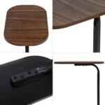 Столик приставний овальний 45х28х59см Walnut wood SW-00003367 - Зображення 4