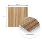 Декоративна ПВХ плита під дерево 600*600*3mm (S) SW-00001624 - Зображення 3