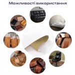 Самоклеюча екошкіра у рулоні 1.37х1м х 0.5мм Білий SW-00001166 - Зображення 14