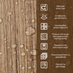 Декоративна ПВХ плита під дерево 600*600*3mm (S) SW-00001624 - Зображення 4