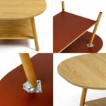 Столик кавовий овальний 120х60х41,5см WOOD BROWN SW-00003363 - Зображення 4