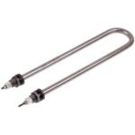 Тен для нагріву води 1500W 220V (нержавійка) L=325mm M14 (скріпка)
