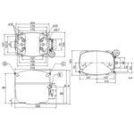 Компресор для холодильника SECOP (DANFOSS) SC10MLX R404а/R507а 855W (з пусковим реле BN101) - Зображення 5